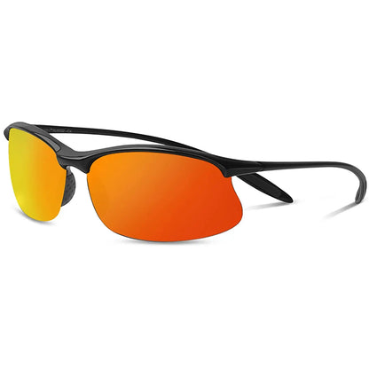 Polarized Sports Sunglasses for Men Women Tr90 Unbreakable Frame for Running Fishing Baseball Driving MJ8002