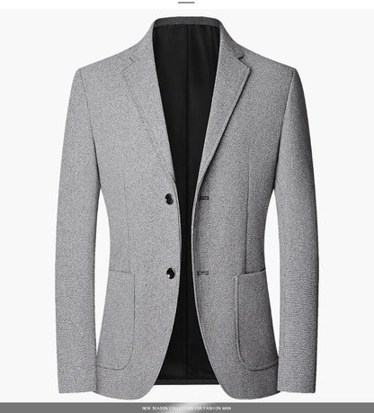 2025 Spring and Autumn New Six Color Checkered Non-iron  Suit Jackets for Men, Royal Blue Casual Blazer Masculino /blazer Hombre