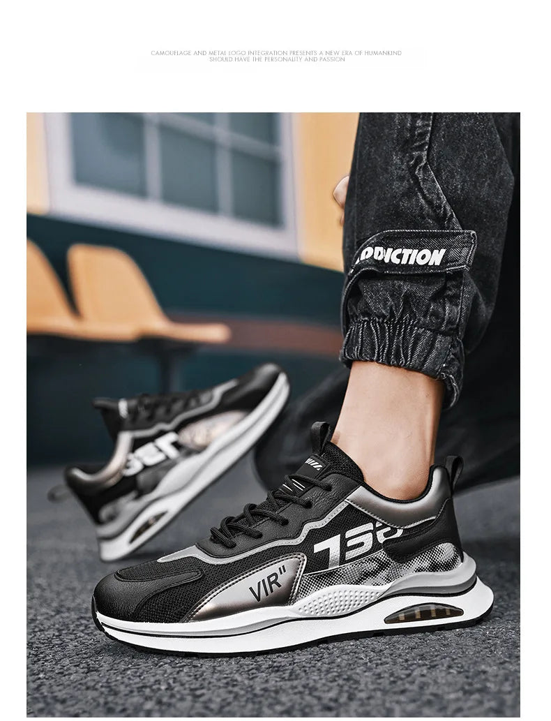 Air Cushion Safety  Mesh Shoes Men Women Work Sneakers Lightweight Breathable Men Work Shoes Safety Work Boots Anti-Puncture