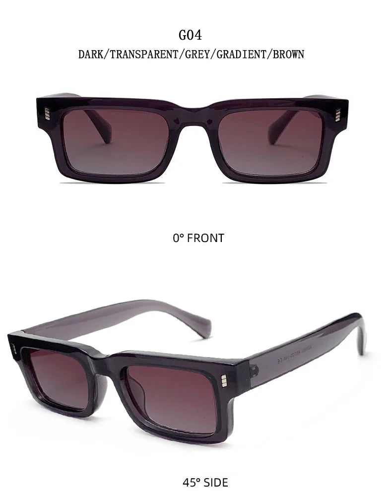 New Square Sunglasses For Men 2024 Small Frame Vintage Sunglasses Women Trendy Retro Fashion Glasses Gafas De Sol Hombre Lunette
