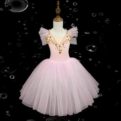 Girl Ballet Dress Tutu Outfit Vestidos Princess Dance Costumes Kids Clothes Summer Girls Dresses Ballet Leotards Children's Day