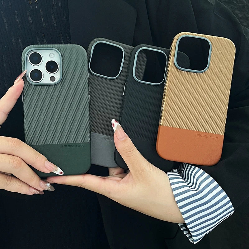 Original Technology Woven with Camera Control Button Magnetic Case for IPhone 17 16 15 14 13 Pro Max Air Wireless Charge Cover
