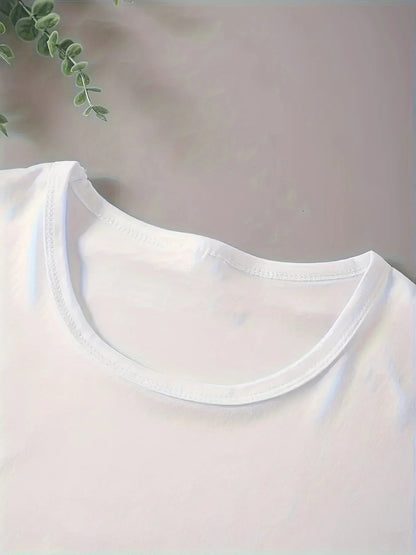 Funny New York Letter Fashion Print Casual Short Sleeve Women T-Shirt for Spring Summer Basics O-collar Women's Clothing