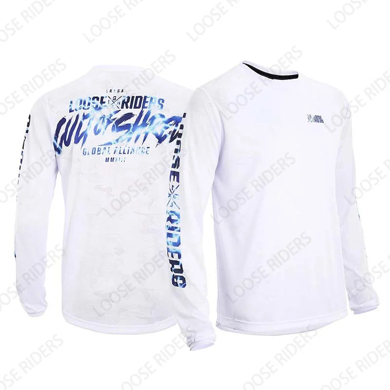 2023 Loose Rider Mens Long Sleeve Jersey BMX Enduro Downhill Jerseys MTB Mountain Bike Shirts Off Road DH Motorcycle Jersey