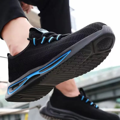 summer safety construction shoes breathable work shoes Indestructible Sneakers Unisex Men Safety Shoes For Work With Steel Toe
