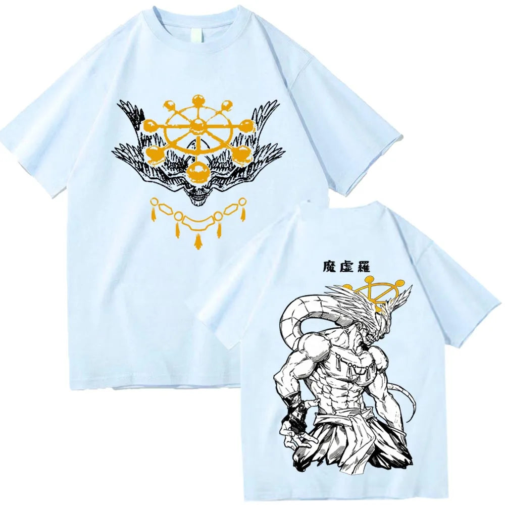 Anime Jujutsu-Kaisen Mahoraga T-shirt Man Woman Harajuku Short Sleeve O-neck Casual Shirt