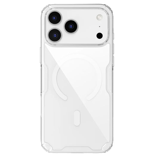 جراب هاتف Nillkin لهاتف iPhone 17 Pro Max 17 Air iPhone 16 Pro Max 16 Plus 17Pro، غطاء إطار شفاف مغناطيسي من مادة TPU من Nature Pro