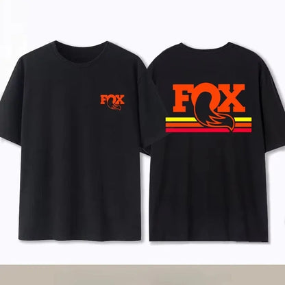 Summer Fox Racing Cross - country Mountain Bike Commemorative T - shirt High Quality Fashion Men Women Short Sleeve Round Neck