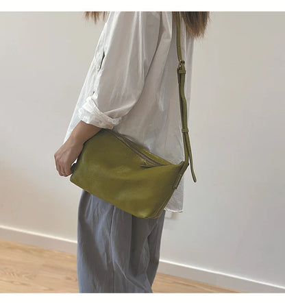2026 New Genuine Leather Versatile Women's Small Bag Soft Cowhide Lightweight Shoulder Crossbody Bags
