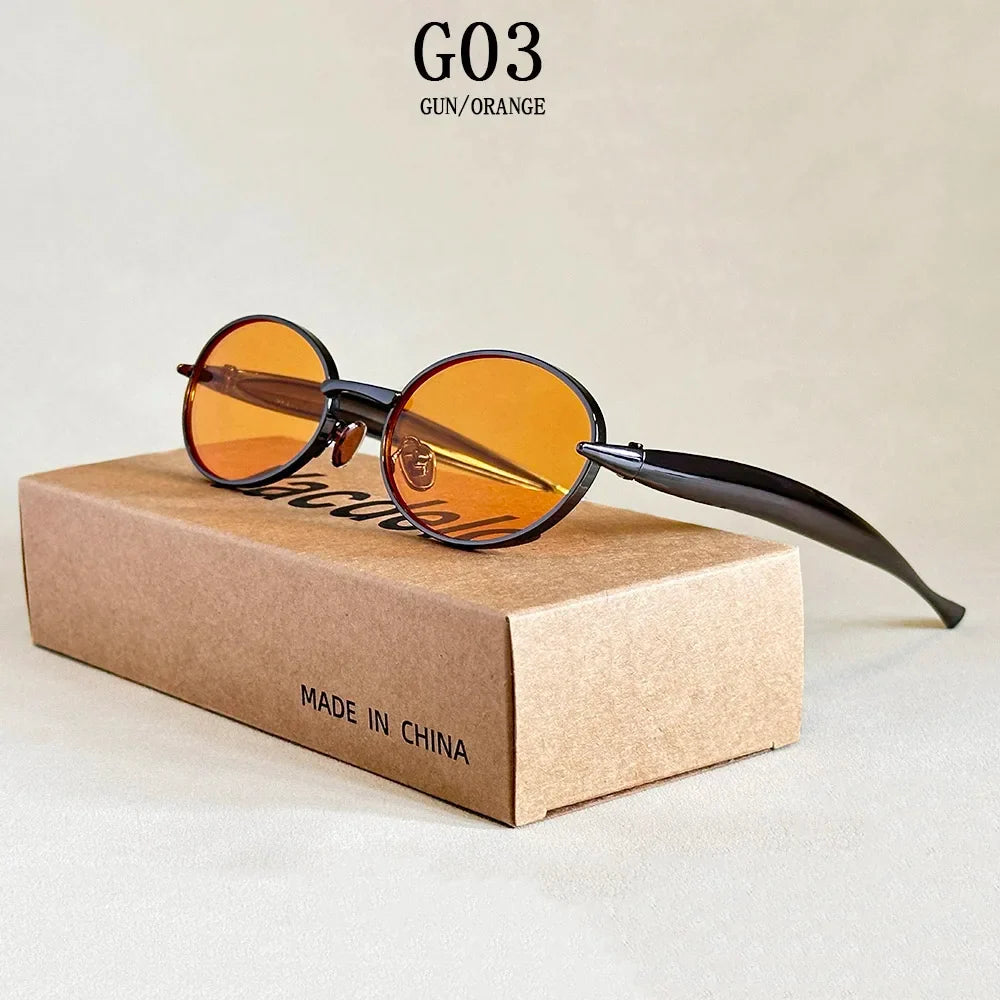 Oval Sunglasses Women Trendy 2025 Luxury Vintage Sunglass Fashion Glasses Dropshipping Lentes De Sol Mujer Lunette Soleil Femme
