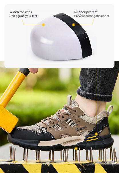 Safety Shoes, Anti Smashing and Anti Stabbing Work Shoes, Sports Shoes, Lightweight and Breathable Safety Boots, Insulated Shoes