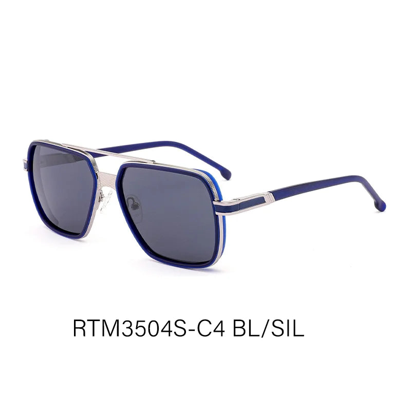 Pilot Polarized Prescription Sunglasses Custom UV400 Metal Myopia Optical Men's Progressive Glasses Fishing and Driving