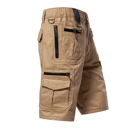 Men's Large Size Loose Casual Shorts Fashion Trendy Versatile Cotton Shorts Elastic Waist Summer Work Shorts