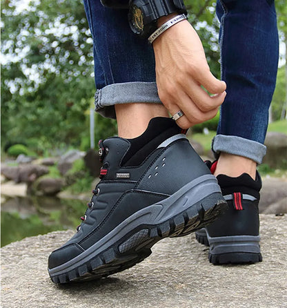 New Winter Men Boots Fur Warm Snow Boots Men Winter Boots Work Shoes Men waterproof Ankle Boots Outdoor Men's Sneakers Footwear