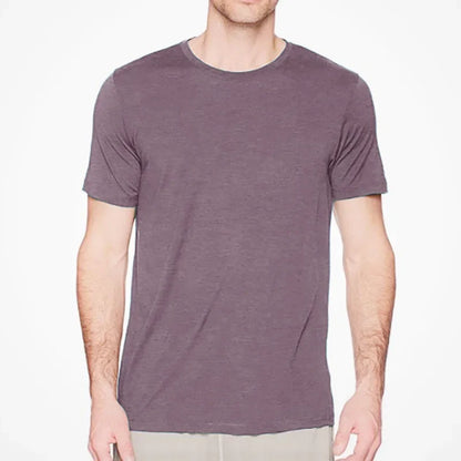 Superfine Merino Wool T shirt Men Base Layer Merino Shirt Wicking Breathable Quick Dry Anti-Odor No-itch Big USA Size