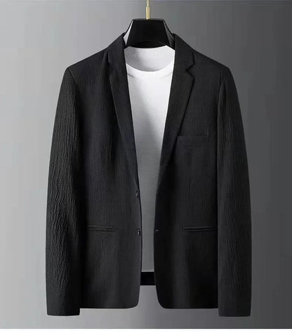 2024 Summer and Autumn New Fashion Suit Men's Long sleeved High end Quality Casual Set Korean Edition Casual Two Piece Set