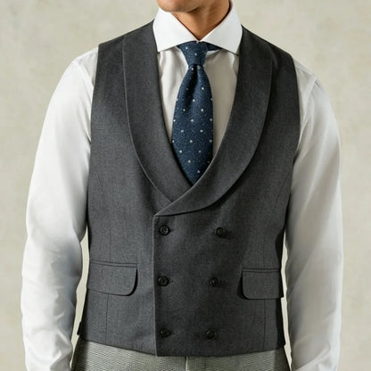 Men Vest Pink Solid Double Breasted With Lapel Waistcoat For Wedding Banquet Business Work Office Casual Daily Men Suit Vest