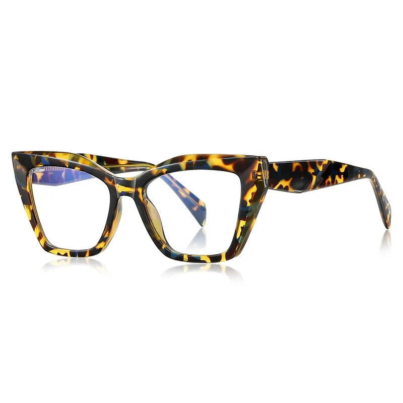 Fashion Personalized Glasses Anti-blue Light Cat Eye Reading Glasses Can Be Customized Prescription Ladies Eyeglasses 2167