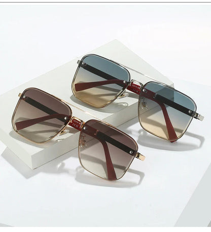 2023 Luxe Square Sunglasses For Men Vintage UV400 Sunglasses Women Trendy Fashion Sun Glasses Retro Gafas De Sol Hombre Lunette