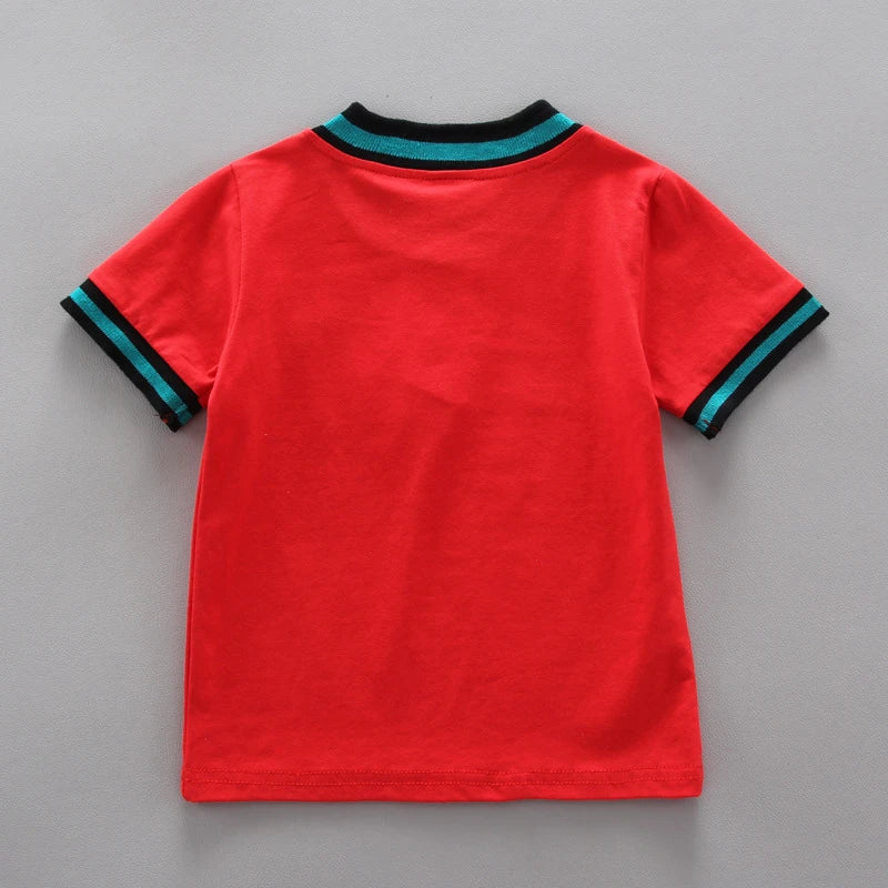 Summer Cotton Baby Boys Short-sleeved Suits Fashion Toddlers Girls Polo Clothing Suits Casual