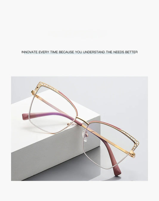 Fashion optical Frame Brand Design Women Eyeglasses Can Customized Prescription Anti-blue Light Prescription Glasses 3106