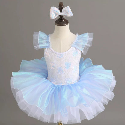 Children's Day Dance Dress Girl Ballet Princess Summer Dresses Girls Ballet Sequins Outfit Kids Clothes Vestidos Birthday Gift