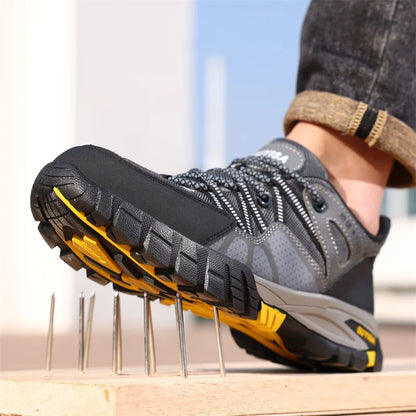 Latest 2024 Fashion Insulation 10KV Men Safety Work Shoes Sneakers Steel Toe Anti Smashing Indestructible Male Footwear