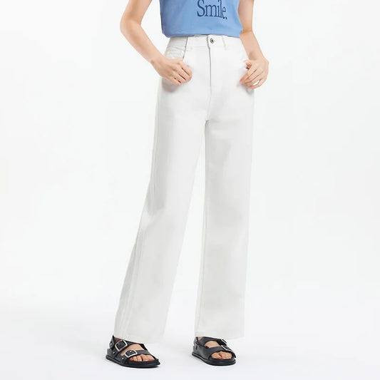 Semir Jeans Women Cool Feeling Wide Leg 2025 New Summer Leg-Lengthening Floor-Length Pants Trendy for Fashionable Style