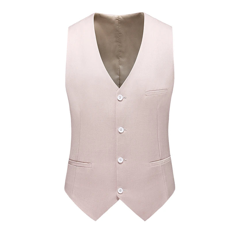 Vest for Men 17 Colors Solid Color Slim Single Breasted Waistcoat Business Fashion Casual High Quality Men Clothing Suit Vests