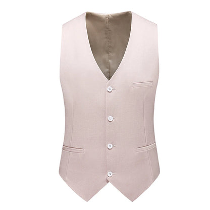 Vest for Men 17 Colors Solid Color Slim Single Breasted Waistcoat Business Fashion Casual High Quality Men Clothing Suit Vests