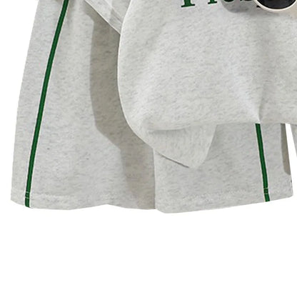 1Set Boys Girls Leisure Set Fashion Cartoon Children Short Sleeve Shorts Sets Summer Kids Clothes Baby Tee+Short Pants Tracksuit