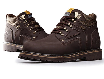 Natural Cow Leather Men’s Women Boots Handmade Retro Winter Autumn Shoes Ankle Snow Boots for Men Top Quality Shoes Dropshipping
