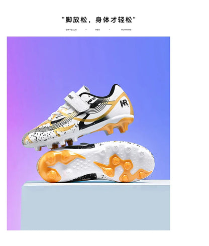 New Men Kids Professional Soccer Shoes Grass Boys Ultralight Football Boots Match Training Shoes Cleats Non-Slip Drop Shipping