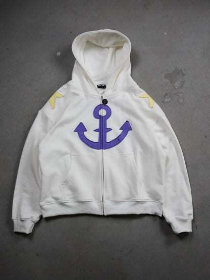 Harajuku Jojo Bizarre Adventure Zip Up Hoodies Oversized Mens Womens Zipper Hoodie Hip Hop CoupleS Y2k Street Sweatshirt