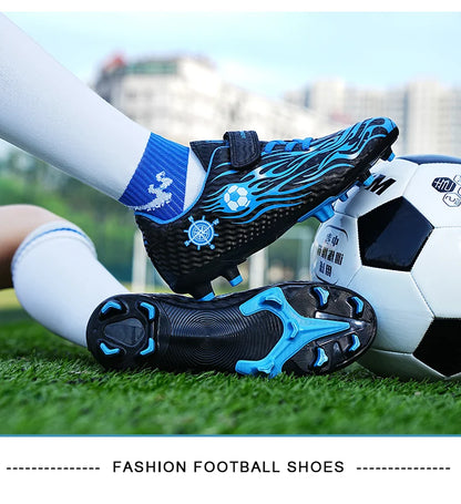 New Kids Low Top Soccer Shoes Boys Football Cleats Boys Lightweight Training Boots Youth Breathable Comfortable Football Sneaker