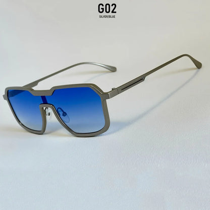 UV400 Protection Sunglass Men Luxury Steampunk Sunglasses Women Trendy One Pieces Fashion Glasses Gafas De Sol Hombre Zonnebril
