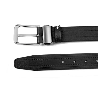 Men's Leather Fashion Classic Belt Metal Pin Buckle Casual Men's PU Leather Alloy Pin Square Buckle Belt Business Belts