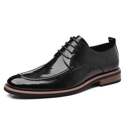 Men's Oxford Derby Dress Shoes Business Formal Casual Party Footwear Comfortable New Fashion Solid-Color Sneakers