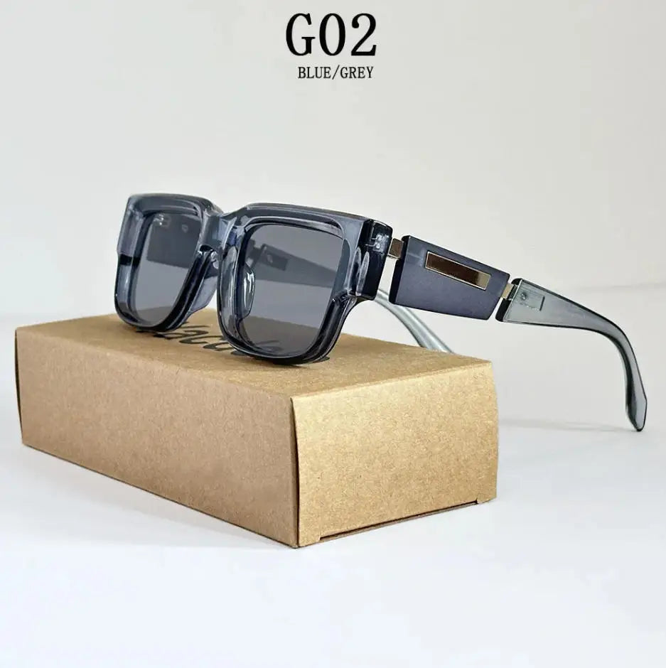 New Square Sunglass Men Luxury Sunglasses Women Vintage Fashion Glasses Summer Vacation Gafas De Sol Hombre Lunette Soleil Femme