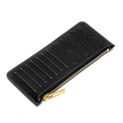 Women's Card Bag 2026 Spring New Style Simple Black Wallet Zipper Zero Wallet