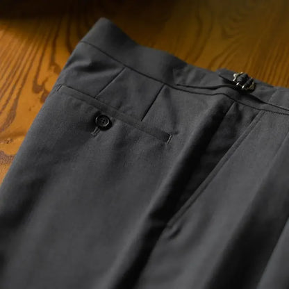 2024 Men Spring Autumn New Solid Business Casual Suit Pants Men Formal Wear Office Trousers Male Long Straight Pants