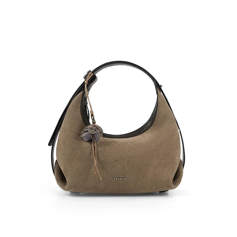 Original Handbag Women New Shoulder Bags Fashion Half Moon Bag Crossbody Bag Luxury Brand Bags Ladies Leather Bag