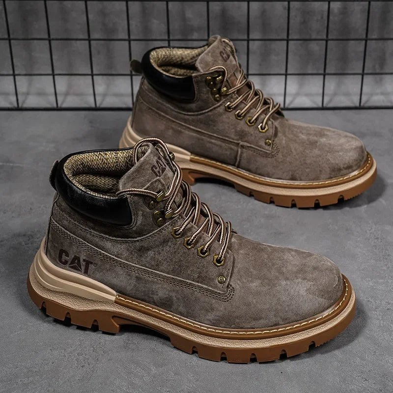 Hot Selling Winter Men Snow Boots High-quality Classic High Top Outdoor Hiking Shoes Anti Slip Thick Soled Practical Work Shoes