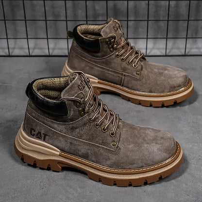 Hot Selling Winter Men Snow Boots High-quality Classic High Top Outdoor Hiking Shoes Anti Slip Thick Soled Practical Work Shoes