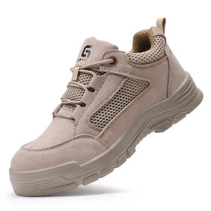 Fashion 2025 Plastic Toe Summer Breathable Labor Shoes Composite Toe Cap Indestructible Work Safety Boots Sneakers Male Footwear
