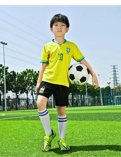New Men Kids Professional Soccer Shoes Grass Boys Ultralight Football Boots Match Training Shoes Cleats Non-Slip Drop Shipping