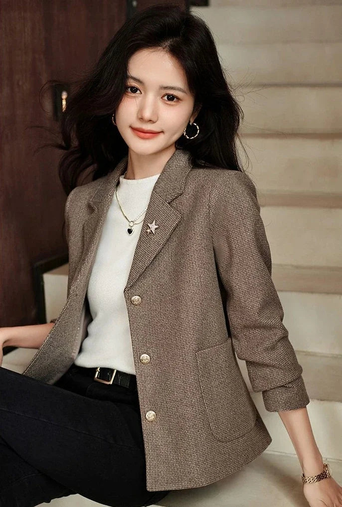 Long Sleeve 2025 New Arrivals Solid Outerwear Casual In Promotion Women's Blazers Korean Fashion Bring Female Coats and Jackets
