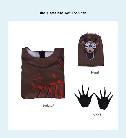 Hot 99 Nights In The Forest Deer costume Owl Cosplay Outfit Halloween Costume for Kid Nightmare Reindeer Christmas Gift