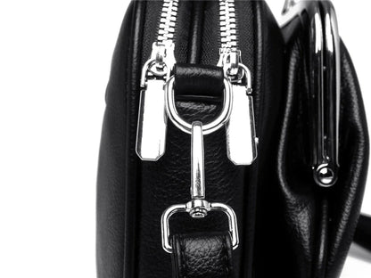 Elegant Shoulder Bag for Women Soft Leather Crossbody Bags Designer Multiple Pockets Messenger Bag Ladies Purses and Handbags
