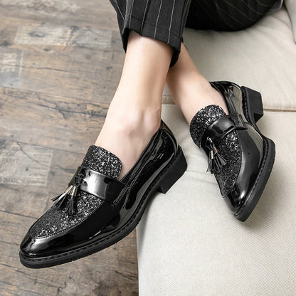 Classic men dress shoes lace up shoes for men plus size point toe business casual comfortable men formal shoes for weddin